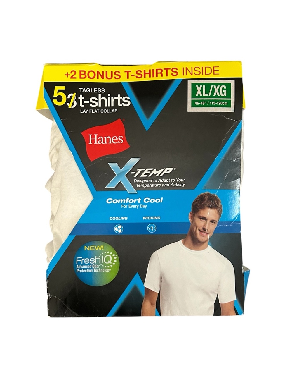 Hanes Comfort Cool Tagless White T Shirts Men’s Size XL - 3 Pack
